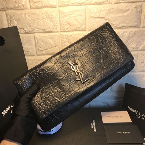 where to buy cheap ysl clutch|YSL crocodile clutch.